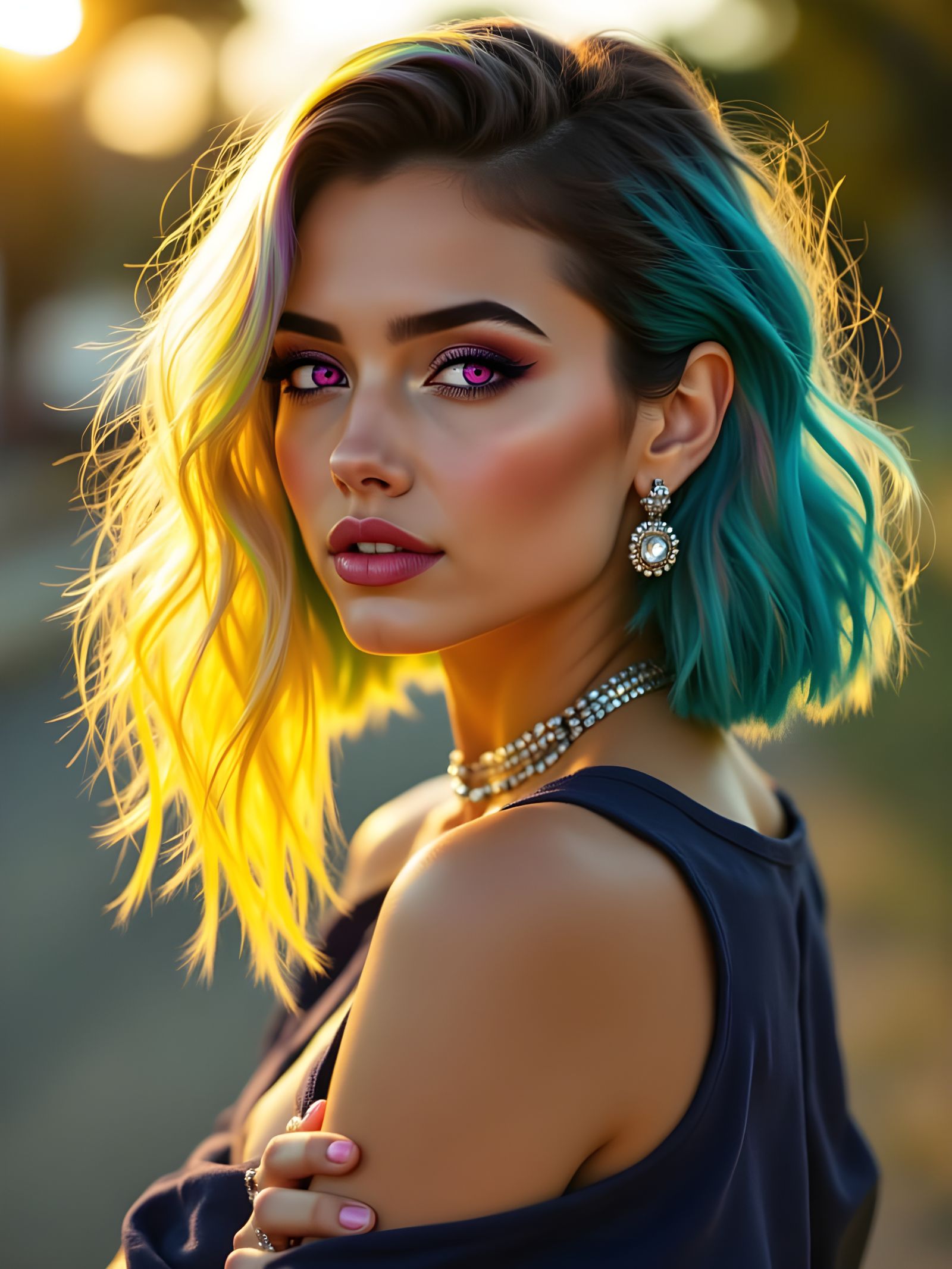 Neon hair, don't care