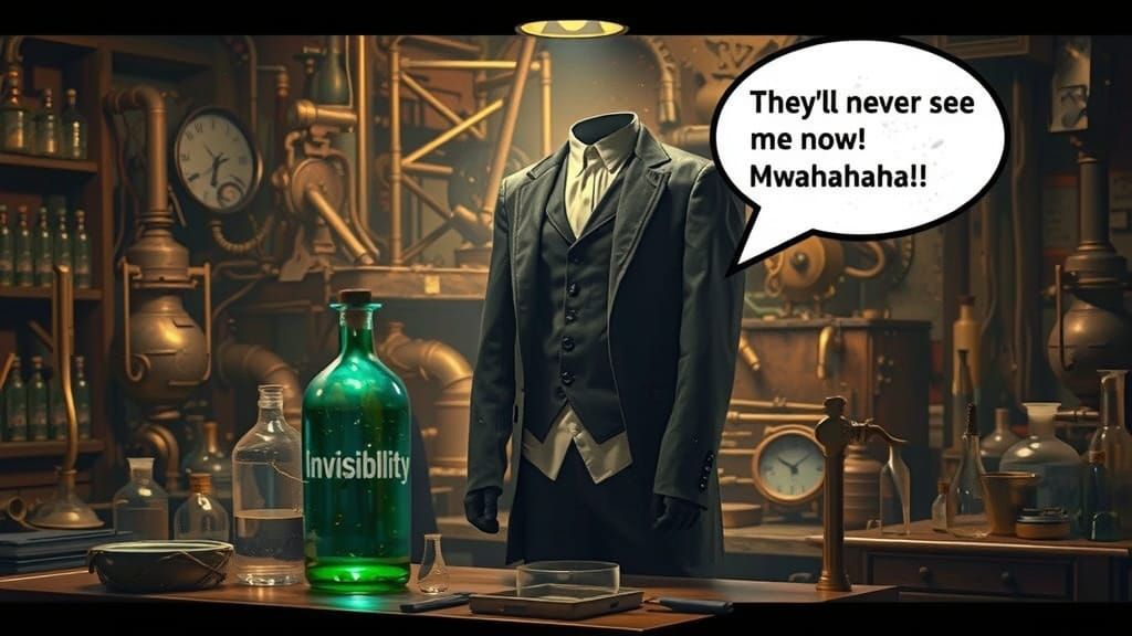 Clever Criminal in Lab Creates Invisibility Potion