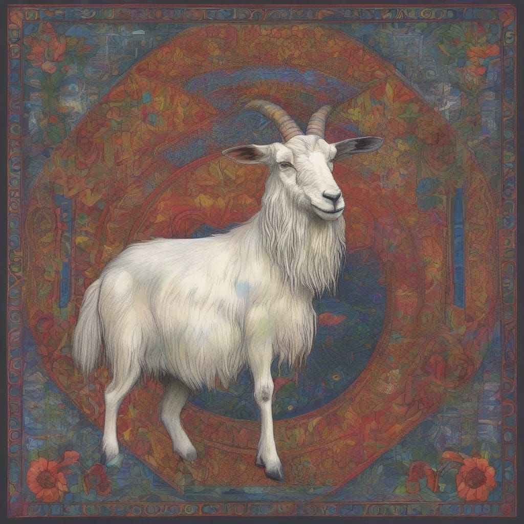 Folklore Goat Chuckles Amidst Ominous Prison Landscape