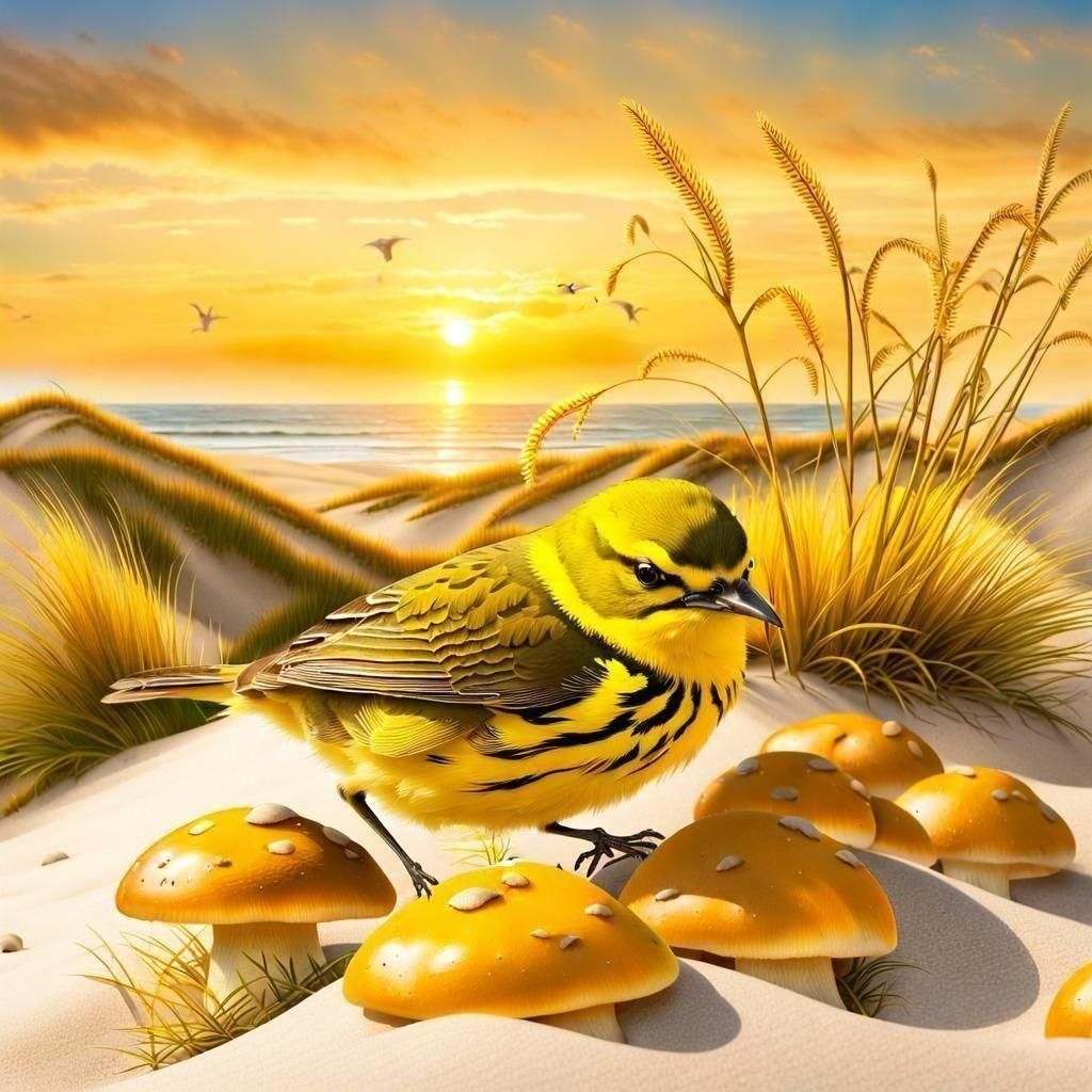 Brilliant Yellow Sky Digital Art