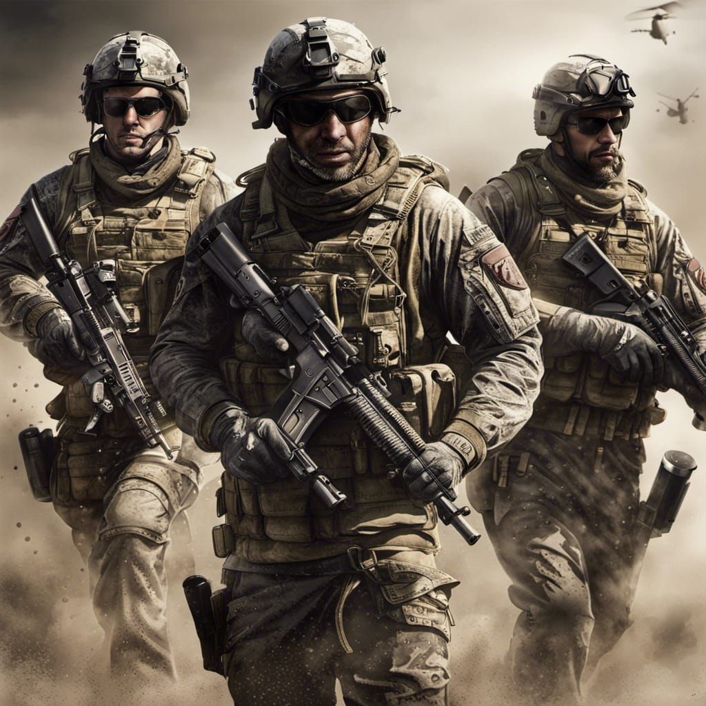 American Elite Special Forces: Detailed Artwork