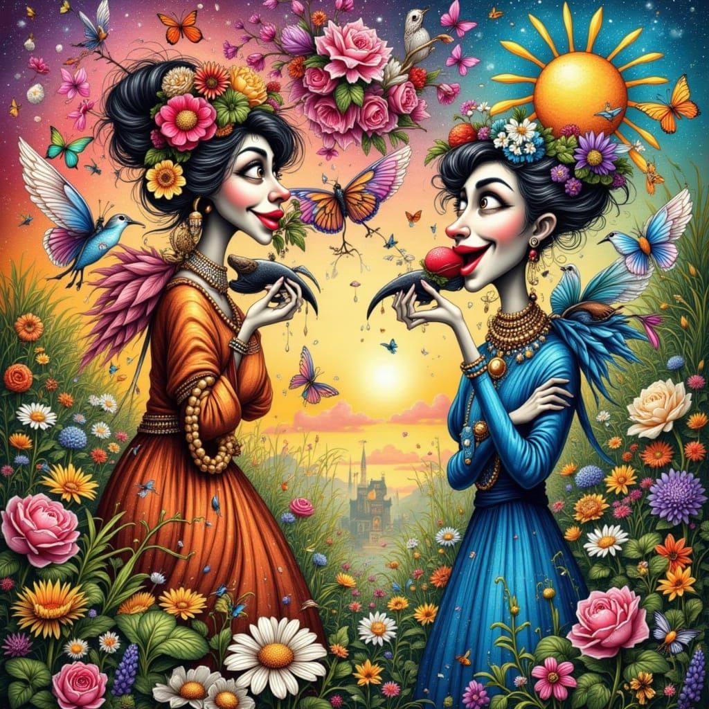 Growing wings...we're almost fairies.