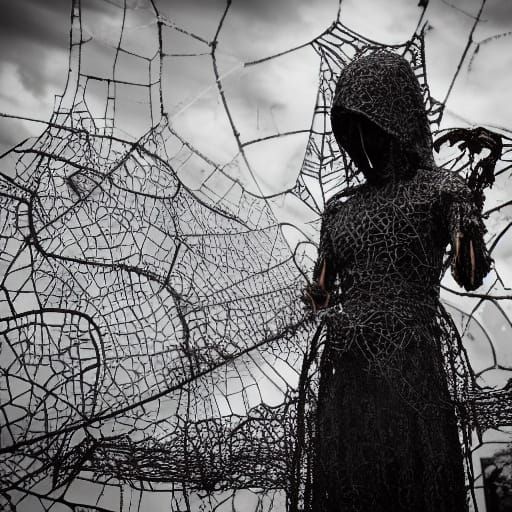 Giant Rusted Iron Insects Invade Coffee Shop