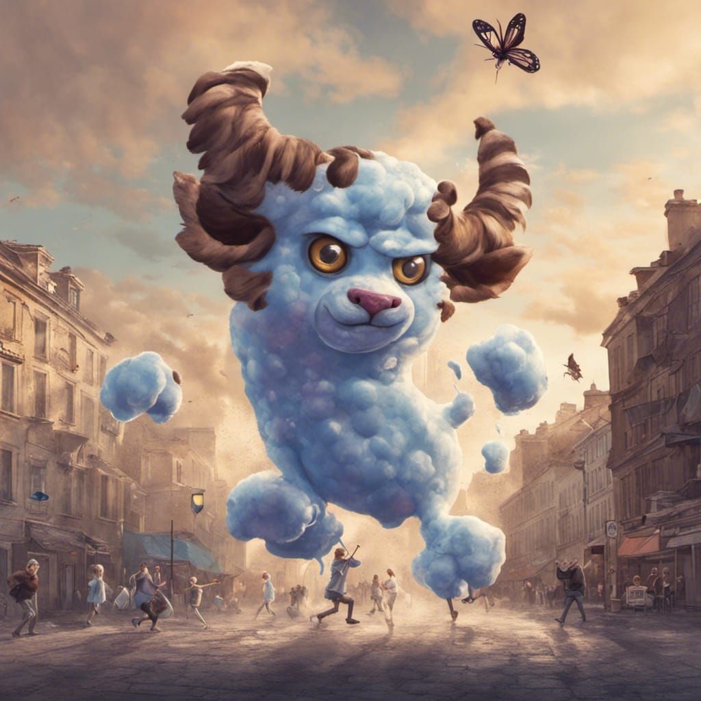 Ice Cream Cat Duel: Dark Fantasy Concept Art