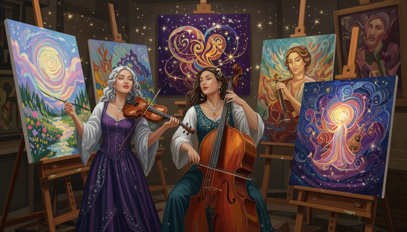Magical Musicians and Living Art by AI