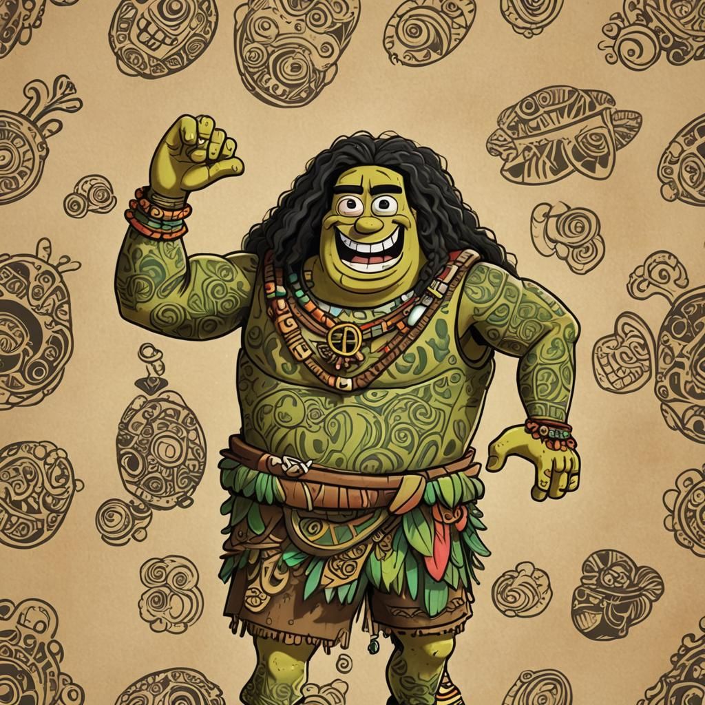 SpongeBob as Moana AI Render