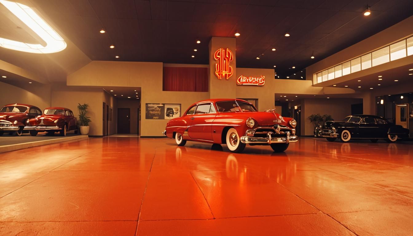 1950s Mercury Show Car in Googie Architecture