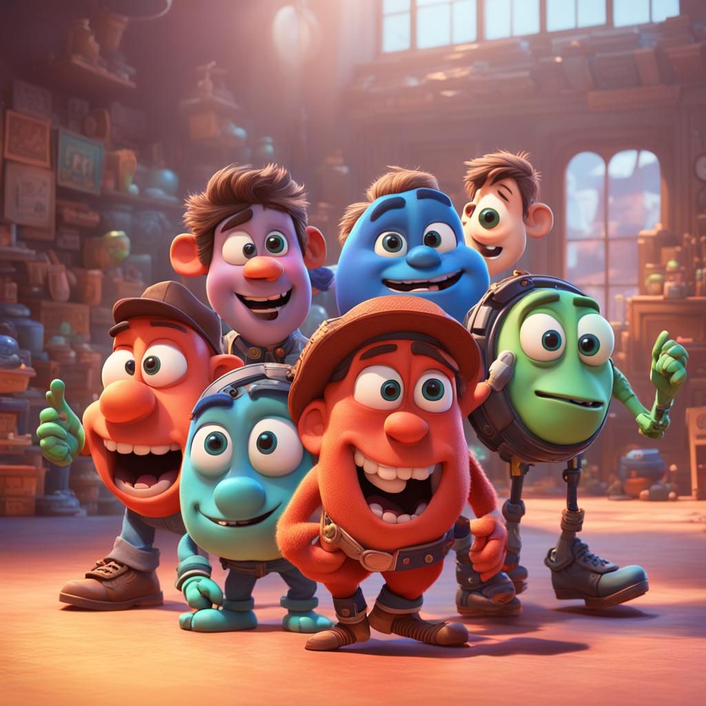 Boys with Unique Talents: 3D Digital Art