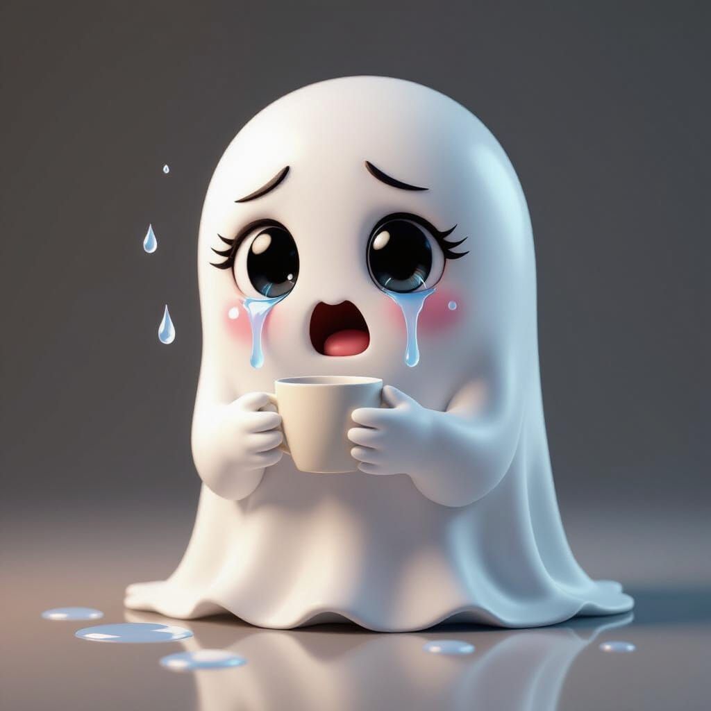 A little ghost crying