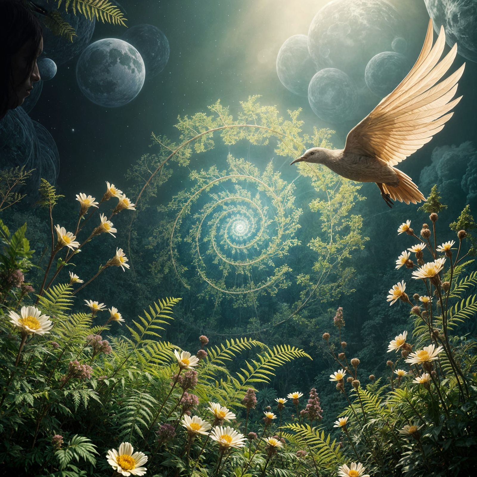 Ethereal Realm: Nature's Essence and Universal Patterns