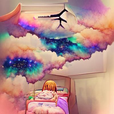 Abstract Dreamscape Realized by Artificial Intelligence