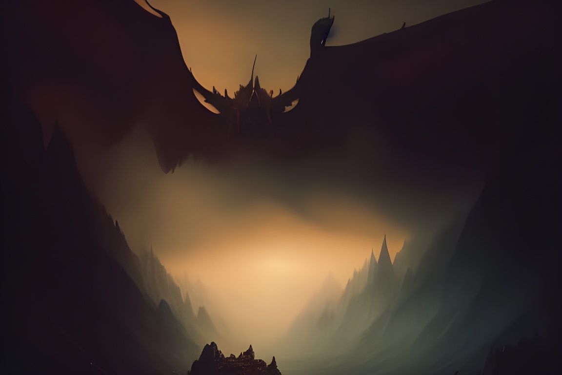 Sinister Landscape on Bald Mountain, Digital Matte Painting