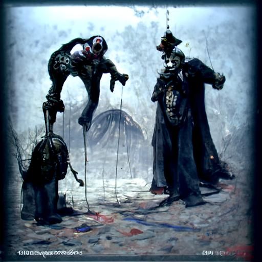 Horror Circus Clowns Inspired by Gustave Doré