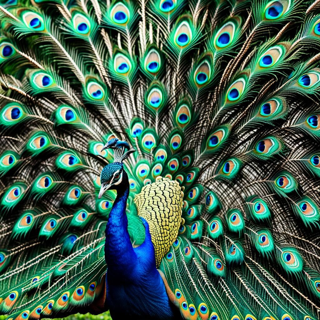 Vibrant peacock