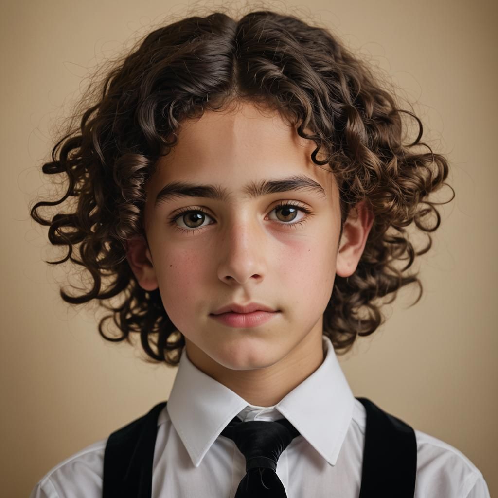 Heartfelt Portrait of a Young Haredi Boy