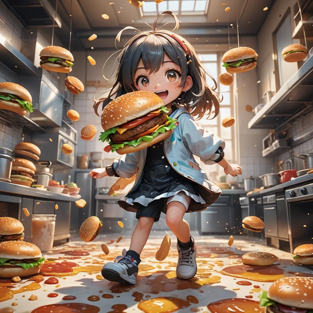 Cute Cutlet's Escape: 3D Anime Fantasy Kitchen