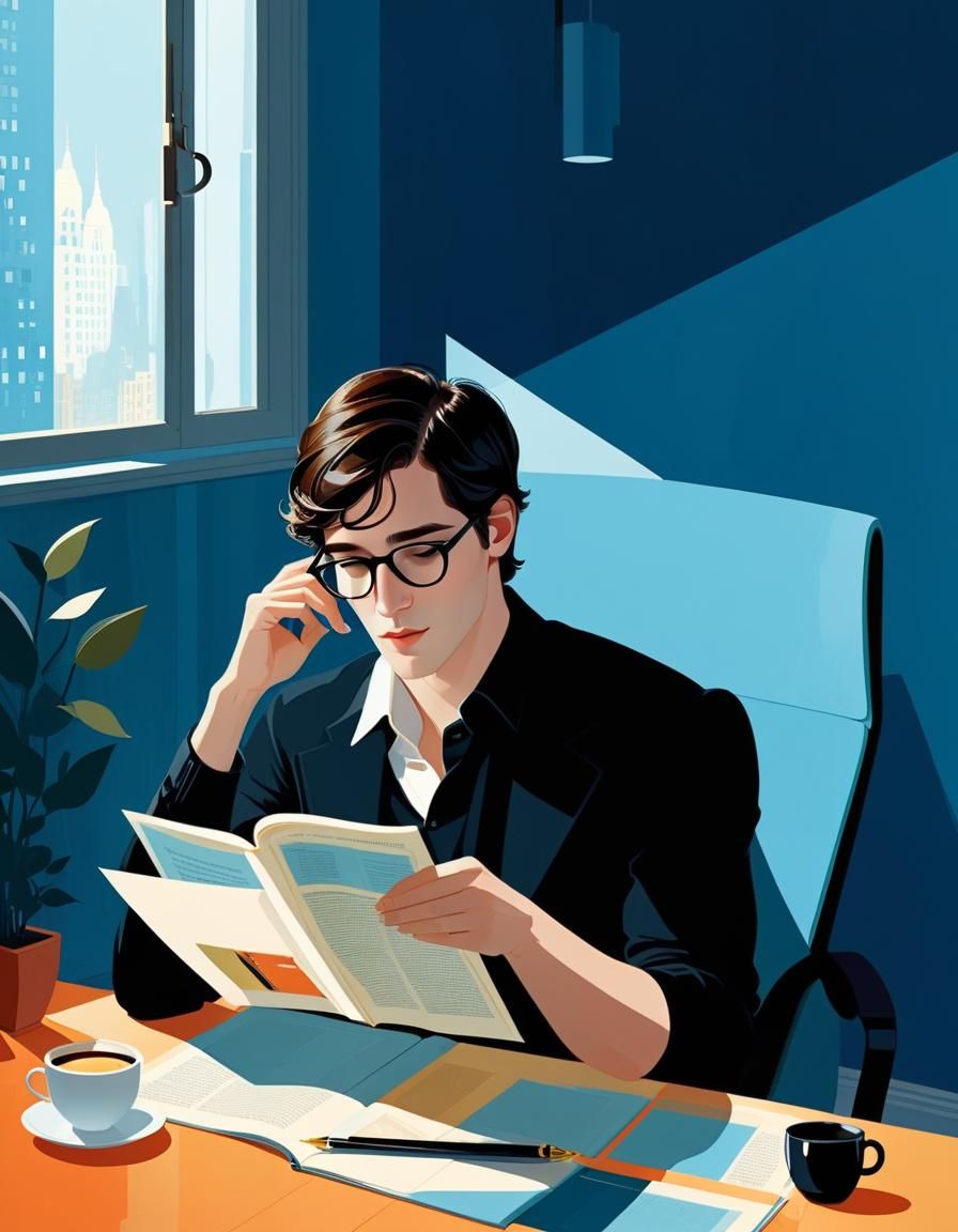 Paperback Writer: Digital Illustration in Cel-Shaded Style