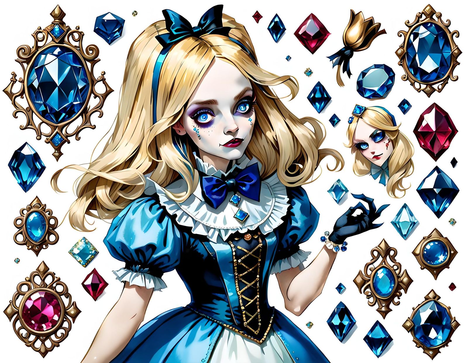 Gothic Victorian Alice in Wonderland Concept Art