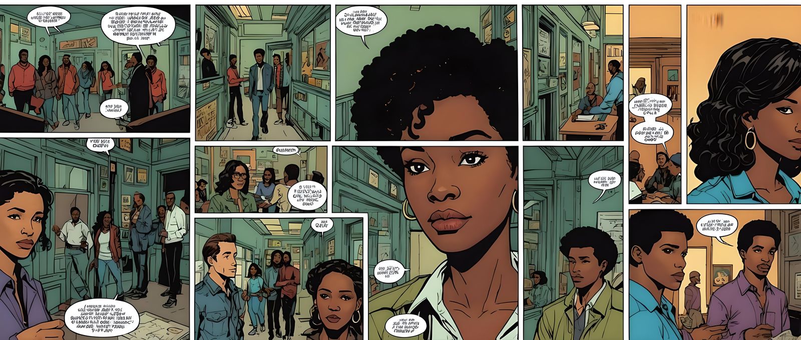 Comic Book Art: Music Student's Investigation