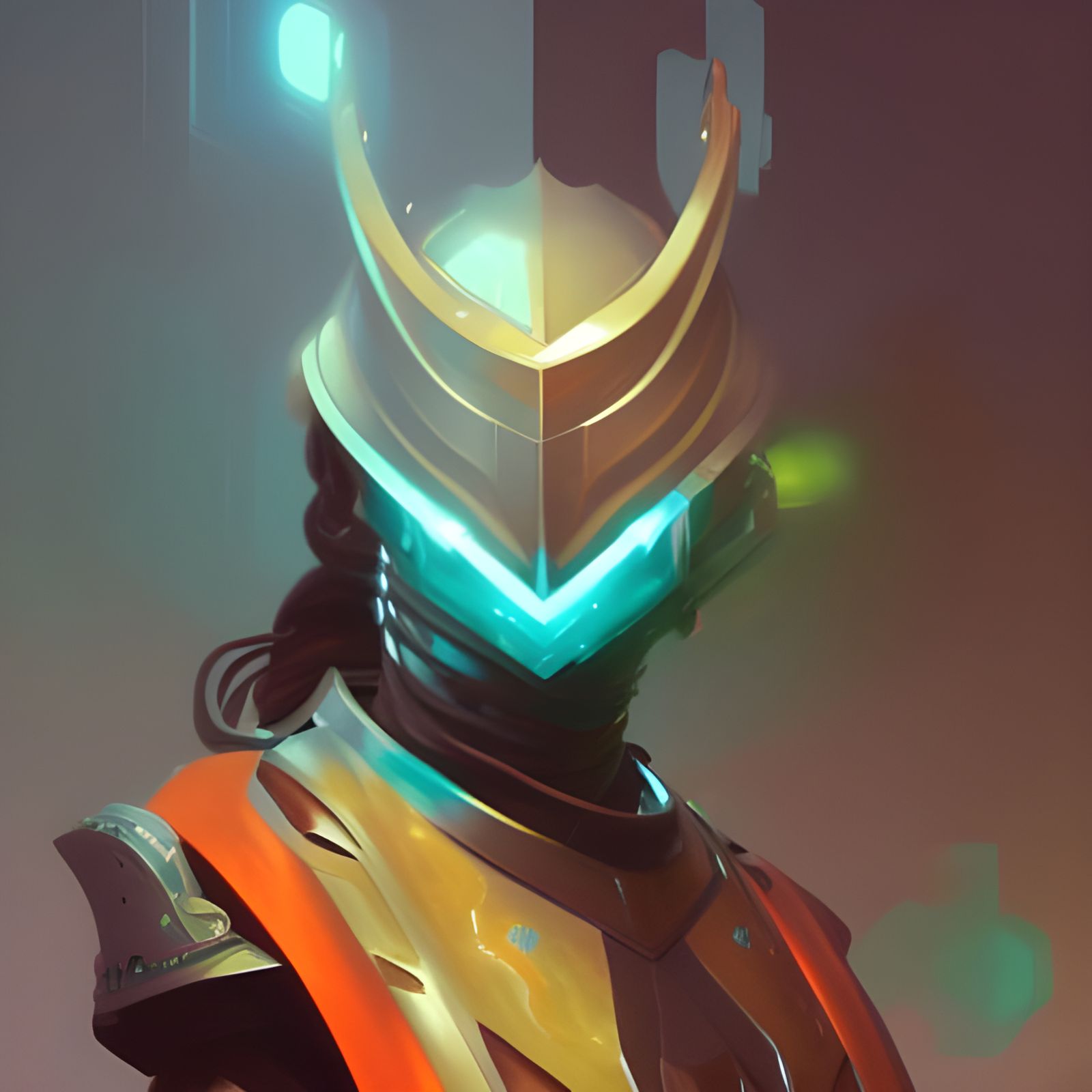 Futuristic Knight Concept Art
