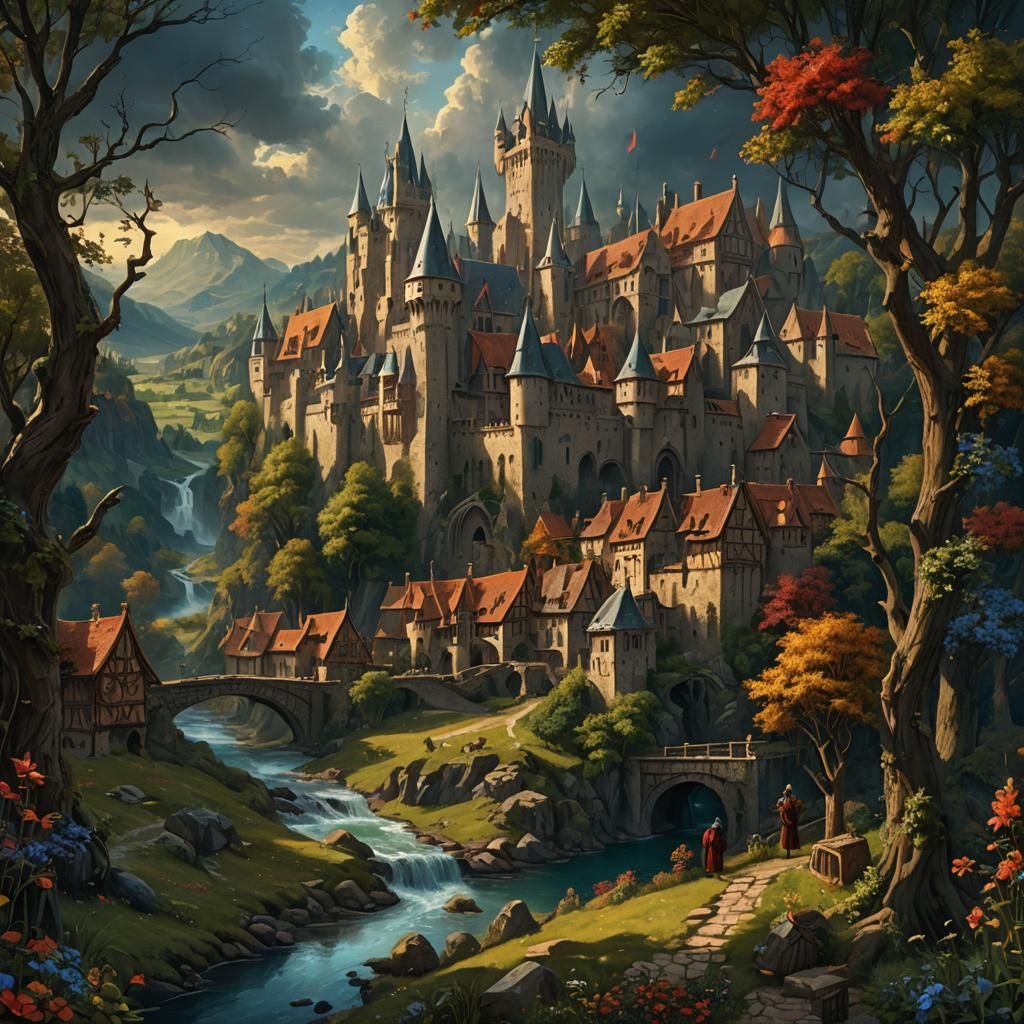 Fantasy Medieval Painting in Unreal Engine