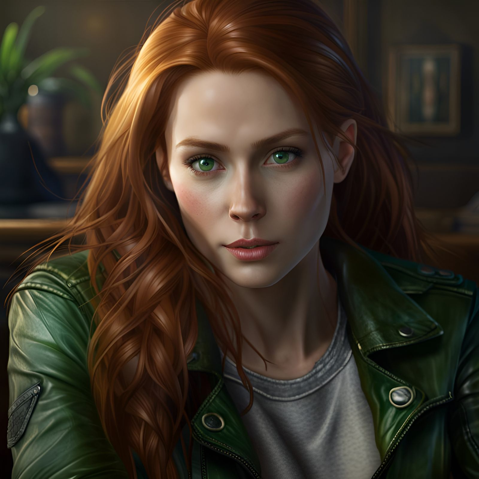 Beautiful Swedish Techie Surrounded by Computers