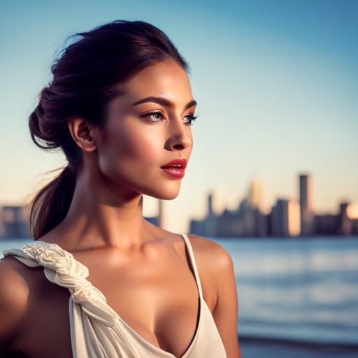 8k uhd photo of Kareena Kapoor in denim shorts, insanely detailed, detailed skin, smile, attractive, flirting, (((full b...