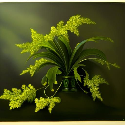 City Covered in Vines: A Chiaroscuro Still Life