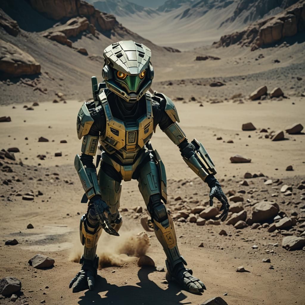 Cinematic Rodian Devaronian Hybrid Portrait