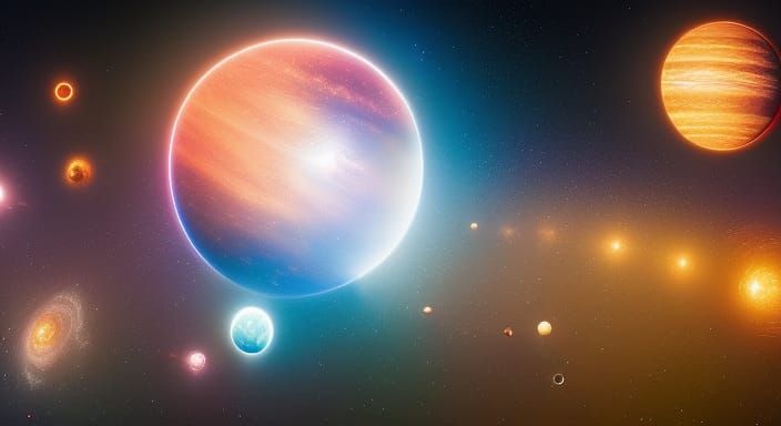 Magnificent Planets and Galaxies in Space