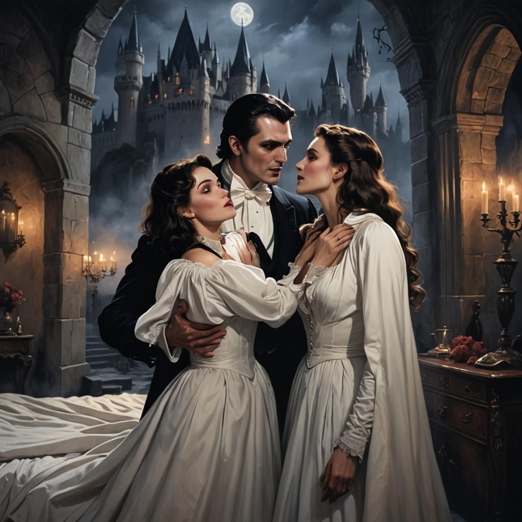Vampire's Kiss: A Dark Castle Romance in Fantasy Art