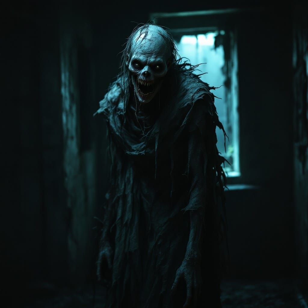 Gothic Ghoul in Abandoned Asylum