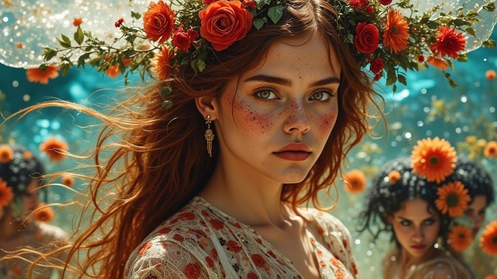 Summertime Sadness Portrait in Dynamic Lighting