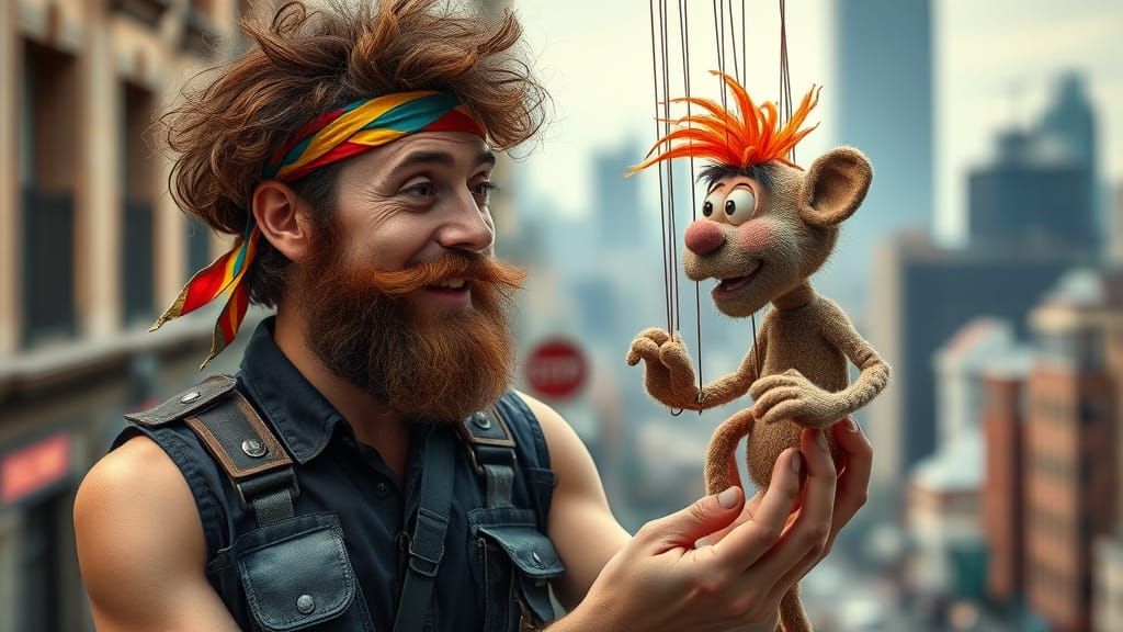 Puppeteer Lost in Creative Symbiosis with Joyful Puppet