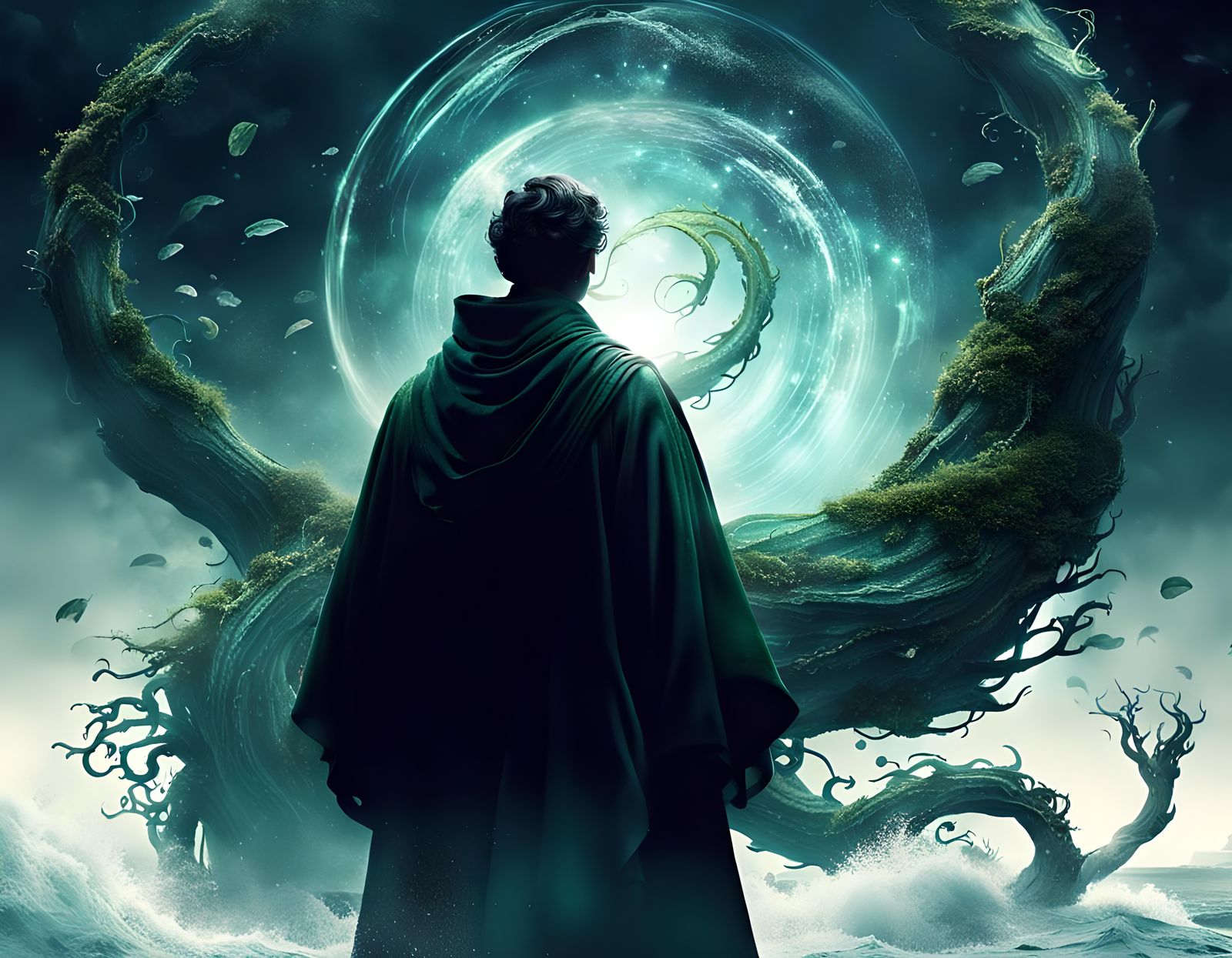 Mystical Cinematic Scene of Magical Power