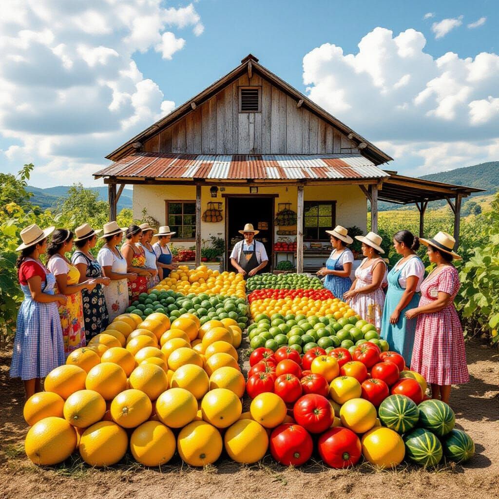 Farm Stand Abundance in Rockwell Style