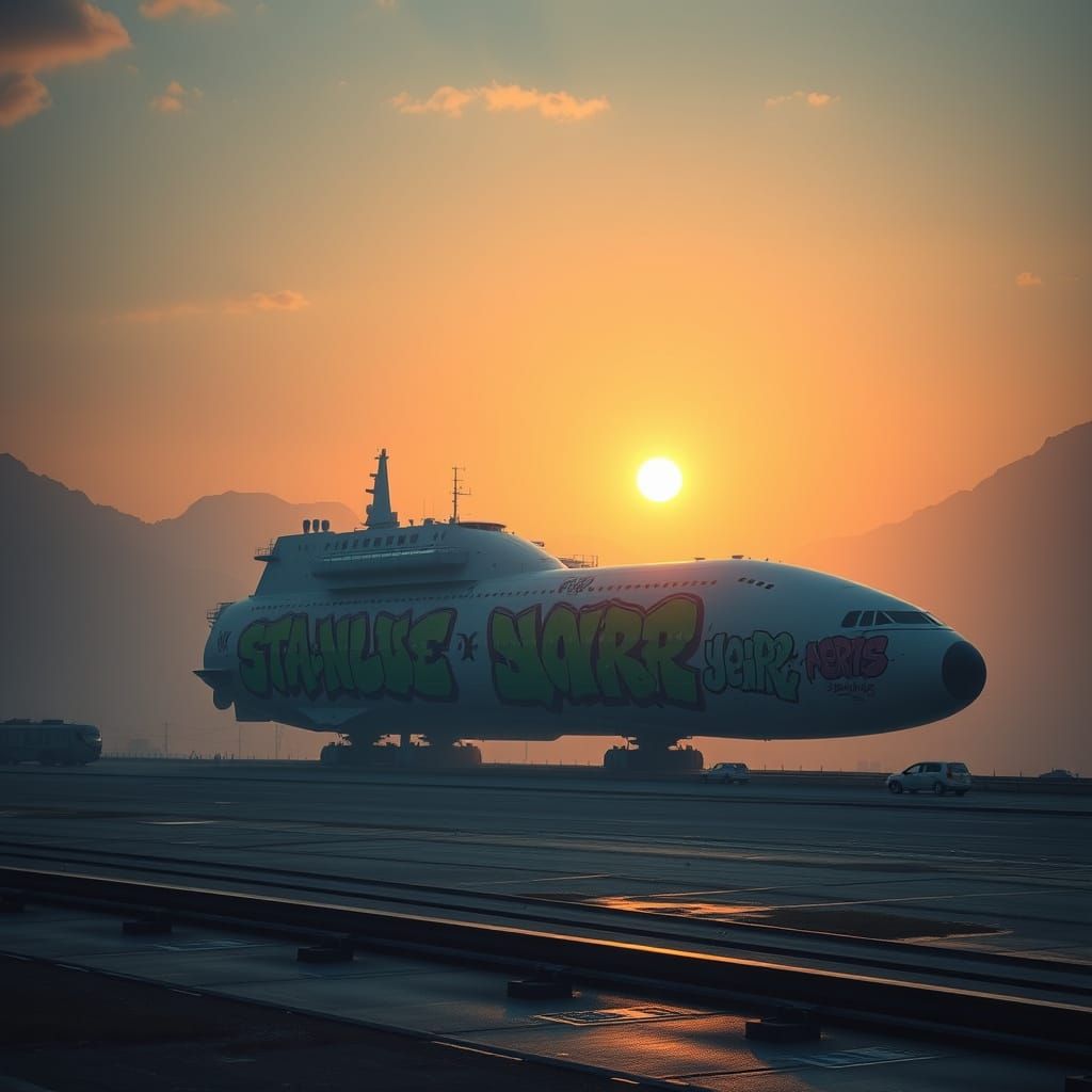 Surreal Spacecraft Emerges from Jungle Spaceport in Vibrant ...