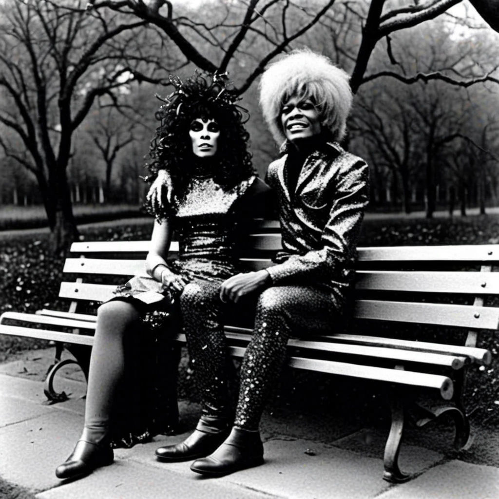 Trans Ladies on NYC Park Bench circa 1984