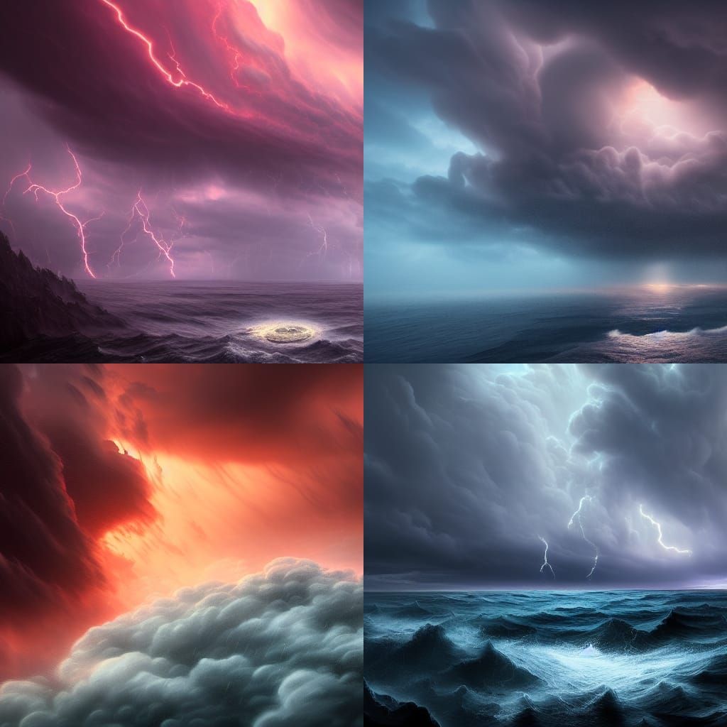 Eye of the Storm: Fantastical Ocean Matte Painting