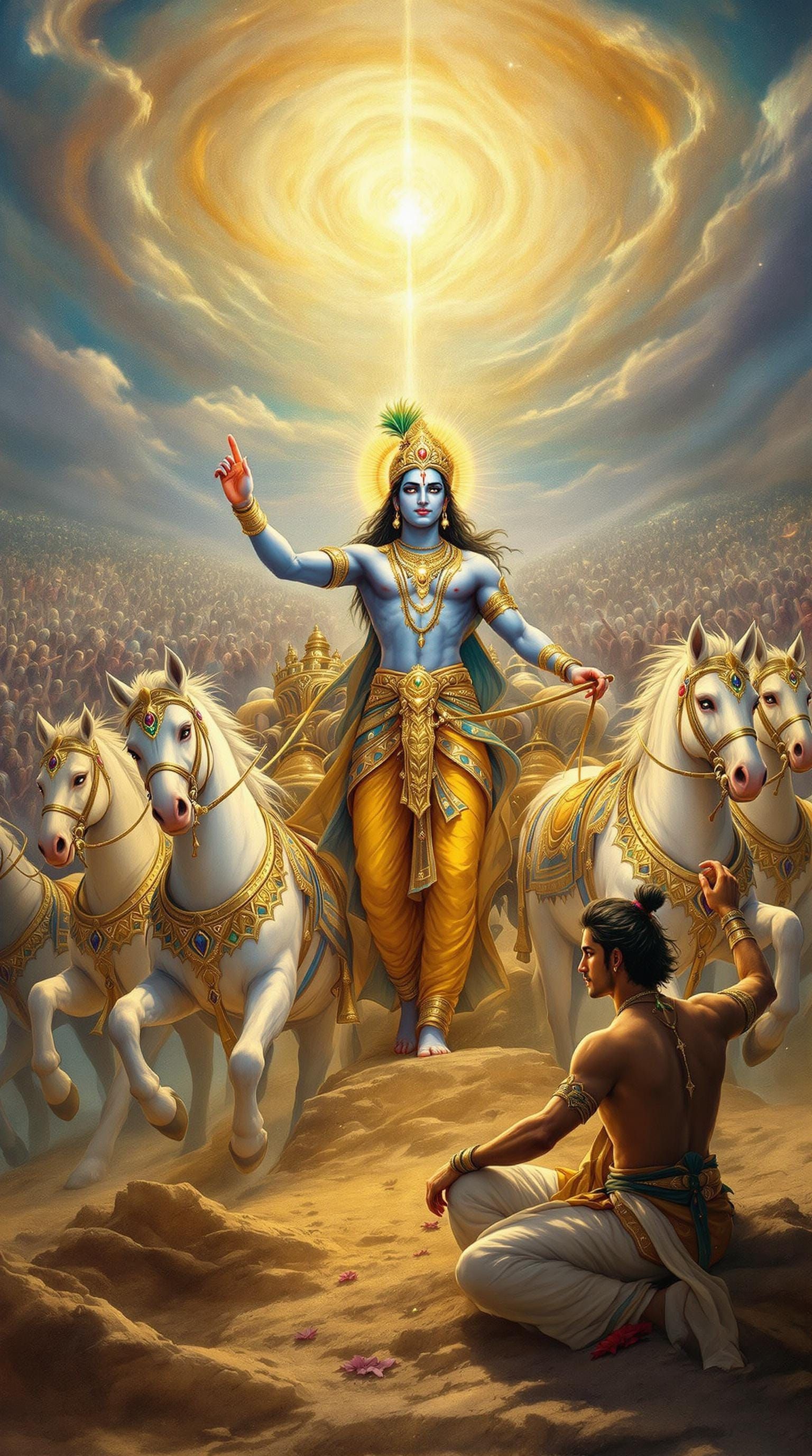 Divine Wisdom on the Battlefield of Kurukshetra in Classical...