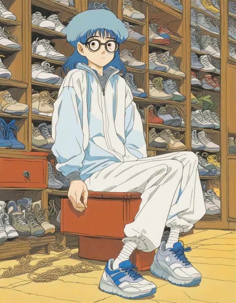 Ice Spice Anime Cel Portrait