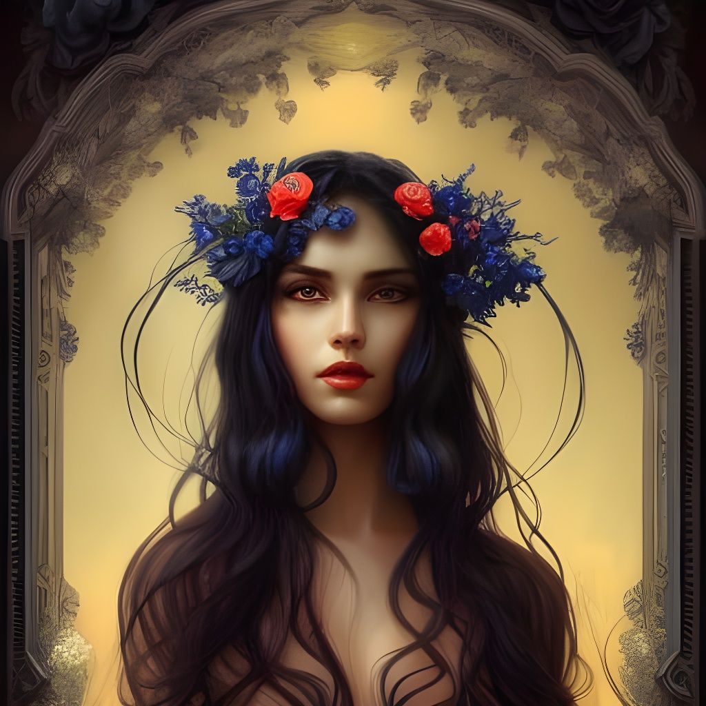Neo-Victorian Woman Portrait in Artgerm Style