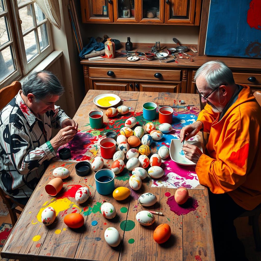 Modern Masters Create Vibrant Easter Egg Art
