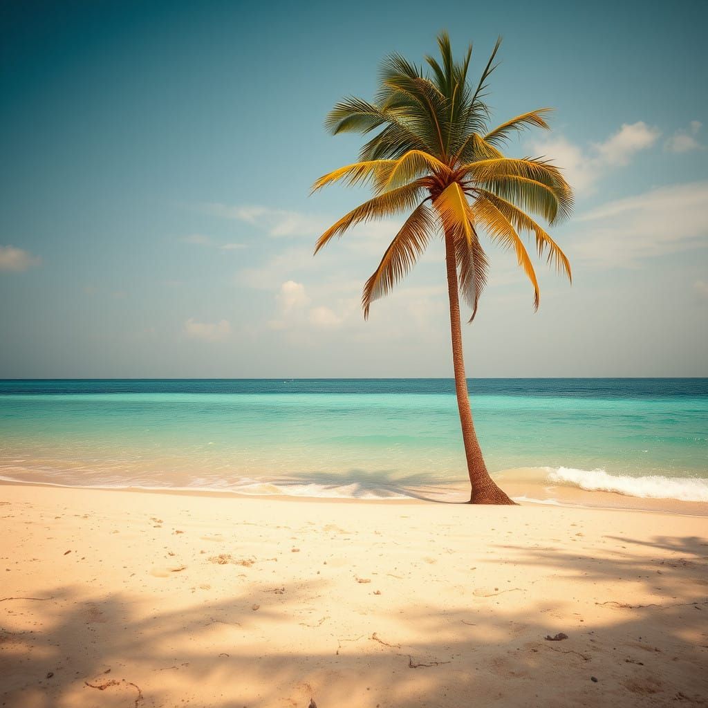 Ethereal Beach Paradise in Ultra-Realistic Style