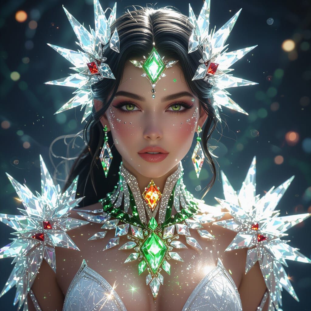 Cosmic Paragon Adorned with Crystals and Gamma Rays