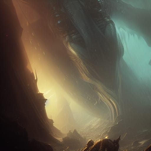 Leviathan: Dark Fantasy Concept Art in 8k
