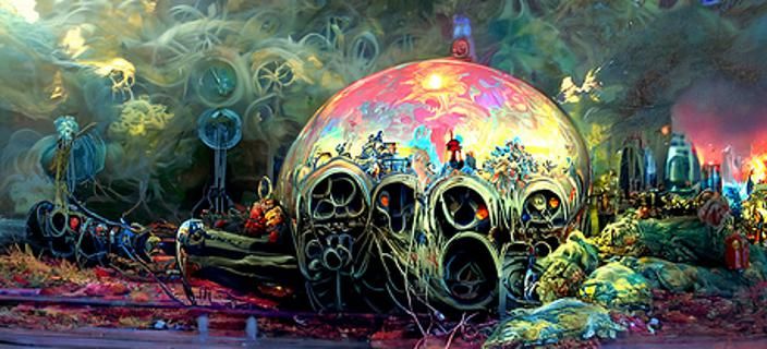 Ghosts and Magic Spells in Surreal Digital Art