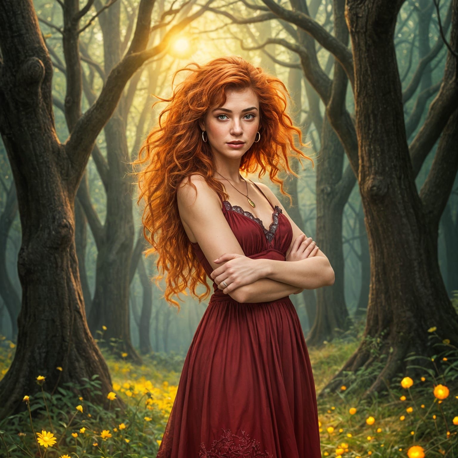 Fiona the Enigmatic Red-Haired Siren