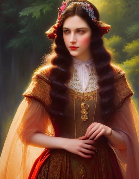 Victorian Beauty Portrait in Natural Lighting