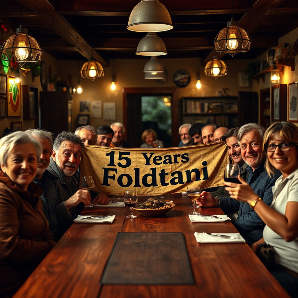 Italian Geologists Celebrate Anniversary in Trattoria